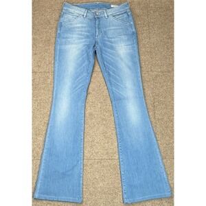 Haikure‎ Black Made In Italy Women's Flared Denim Jeans Size 30